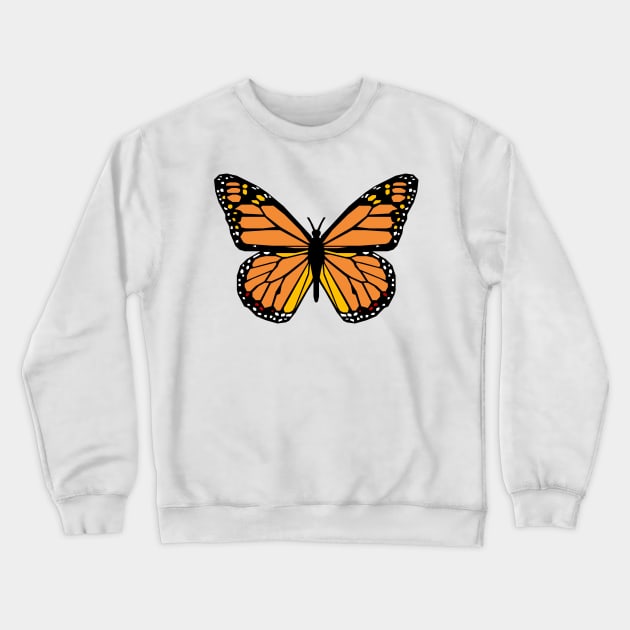 Monarch Butterfly Crewneck Sweatshirt by inotyler